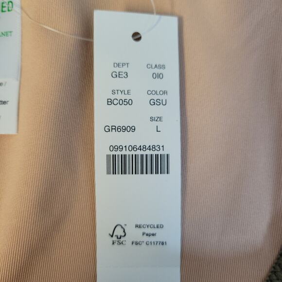 NWT J.Crew Textured Curved Waist Cheeky Bikini Bottom Beach Vacation Size L - Picture 3 of 6